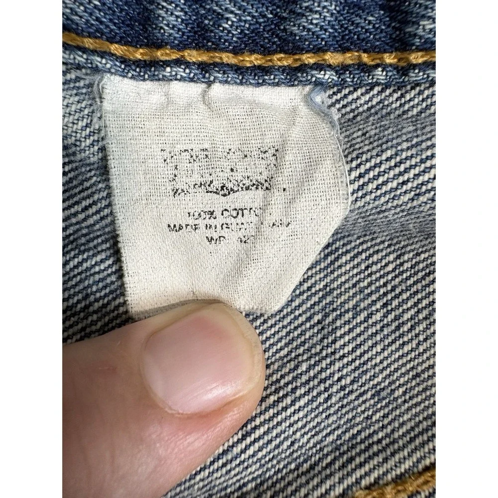 Vintage Levi's 501 Jeans Mens 33x32 32x28 Actual Button Fly Faded Y2K 15501